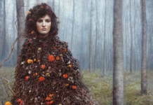 Blodeuwedd (2023), by J. Adam McGalliard Oil on canvas