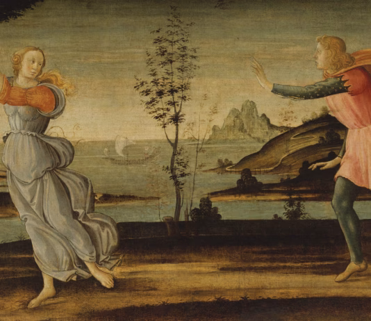Daphne Fleeing From Apollo (1500), by Bartolomeo di Giovanni Image courtesy Wikimedia Commons