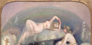 Fairy Resting on a Mushroom (1860), by Thomas Heatherley