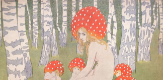 Mother Mushroom With Her Children (c. 1900), by Edward Okun. Image courtesy Art Renewal Center.