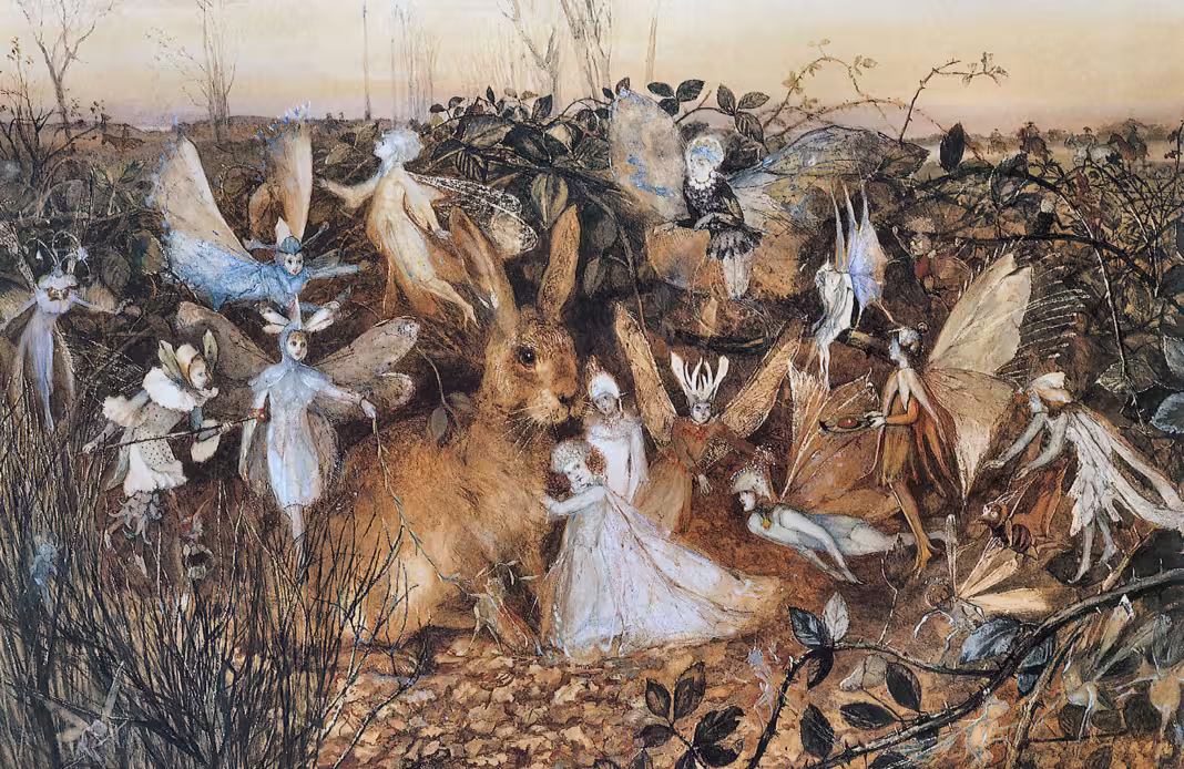Rabbit Among the Fairies (19th century), by John Anster Fitzgerald Rabbit Among the Fairies (19th century), by John Anster Fitzgerald