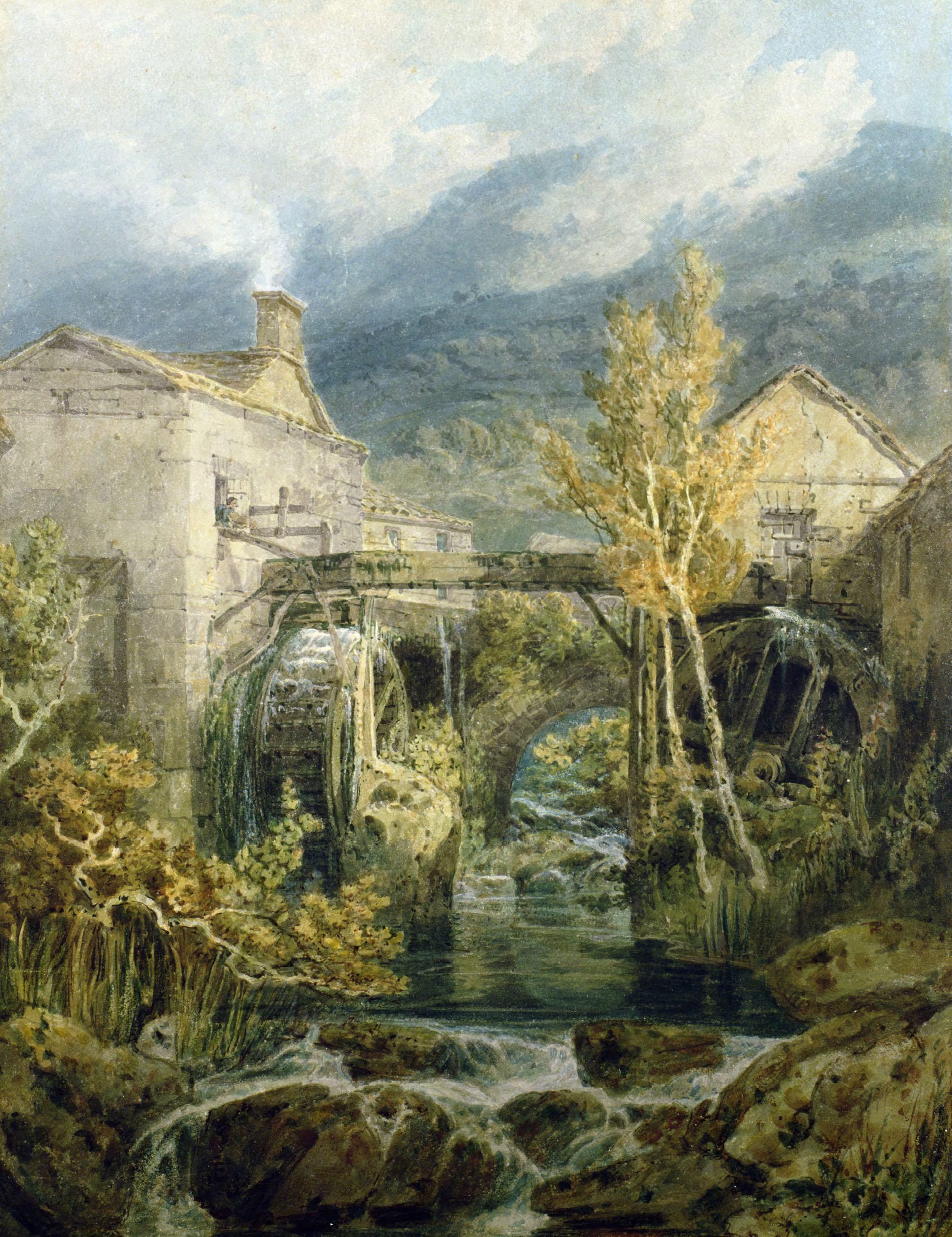 ©Bridgeman Images The Old Mill, Ambleside, 1798, by J.M.W. Turner