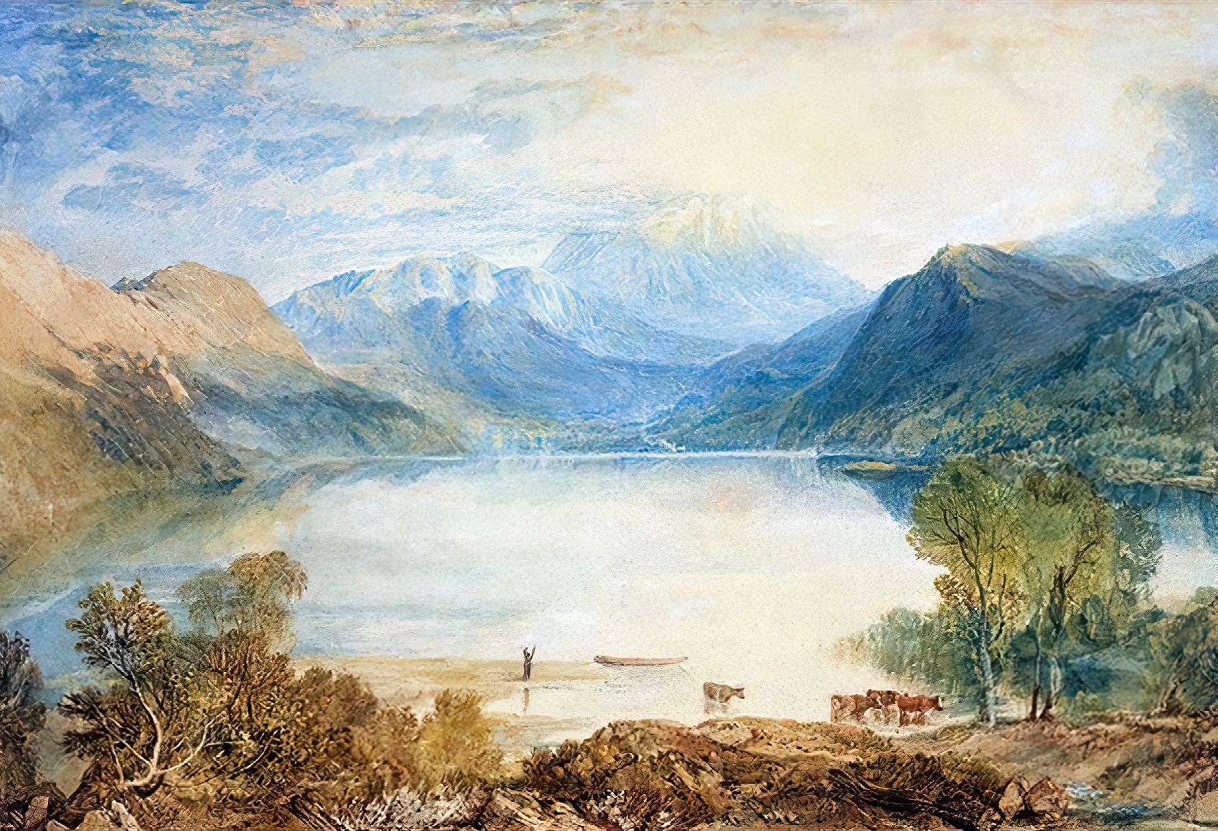 ©Wikimedia Commons Ullswater From Gowbarrow Park, 1815, by J.M.W. Turner