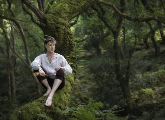 A Forest Fable Enchanted Living Magazine, Photographer/Costumes: Carri Angel Photography Second Photographer: Ange Harper Models: Ian Hencher, Sorcha Verey, The Druidess Of Midian Headdress: Under the Ivy