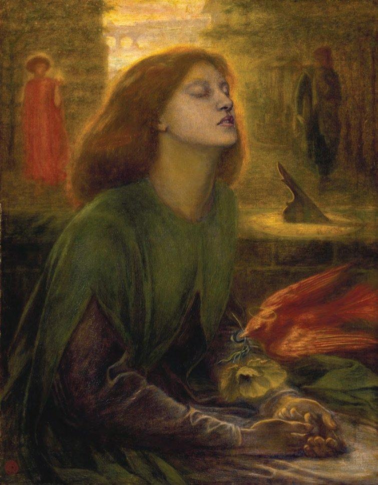 Beata Beatrix, Dante Gabriel Rossetti. Wikimedia Commons