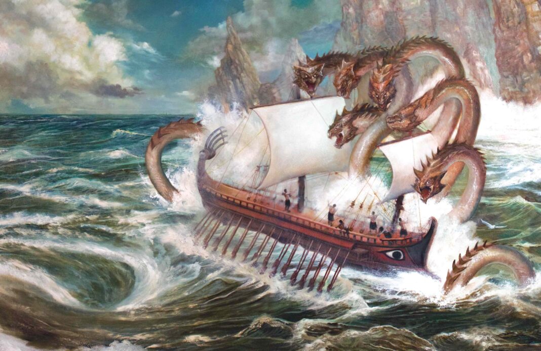Odysseus and Scylla by Annie Stegg Odysseus and Scylla by Annie Stegg