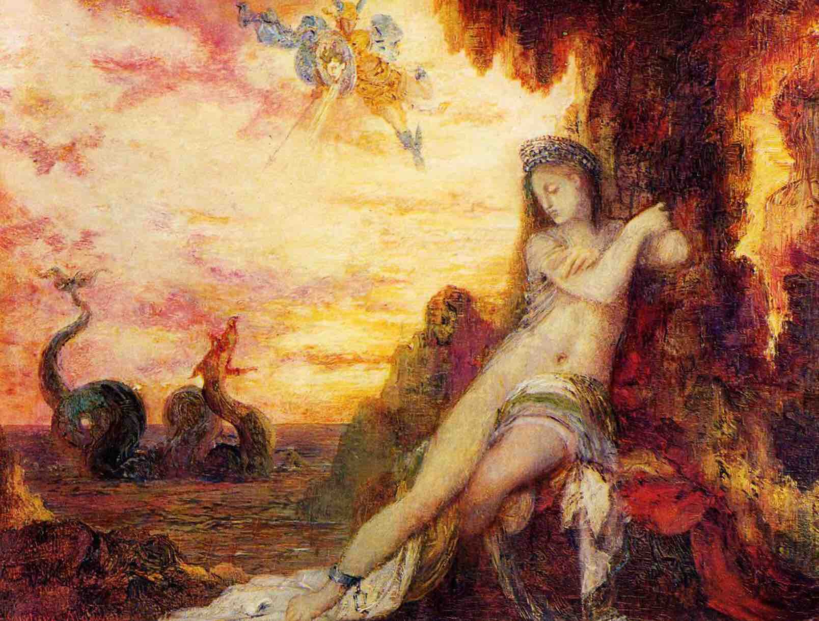 Perseus and Andromeda (1870), by Gustave Moreau VTR : Alamy Stock Photo