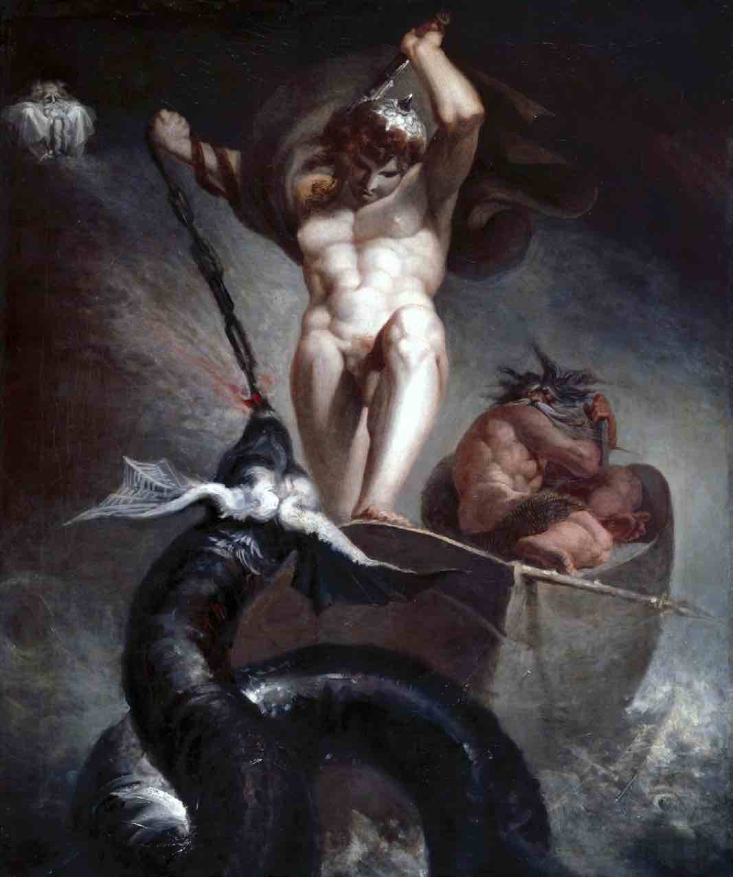 Thor Fighting Jörmungandr (1788), by Henry Fuseli