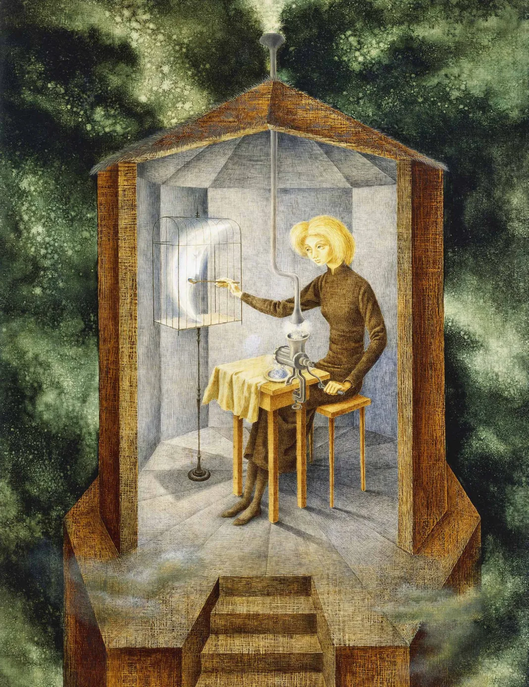 Celestial Pablum (1958), by Remedios Varo