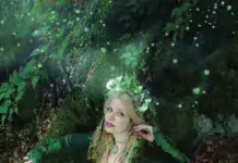 Green Cloth, Inlaid with Wild Flowers: Magical Summer Wear