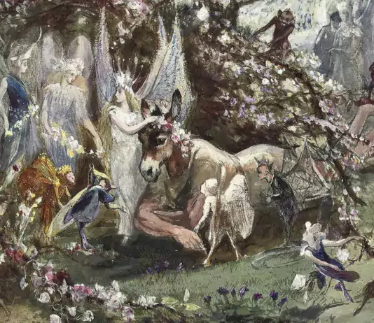 A Captivating Fantasy Photo Shoot Inspired by Unicorns and Fairies Titania and Bottom by John Anster Fitzgerald Artepics / Alamy Stock Photo
